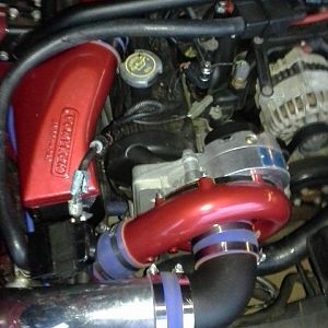 Air to water aftercooler