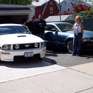 My good friend Marco and his son Anthony and the G/F Always gets in the pics!!!!
I made him sell his mint red 04 Thunderbird and buy that C/S !!!!