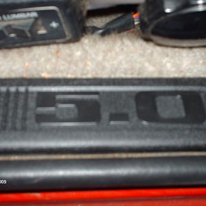 black door scuff plates