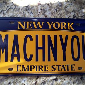 MY NEW PLATE