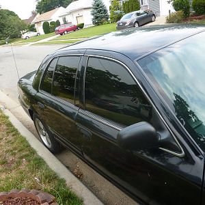 Stock chrome window trim