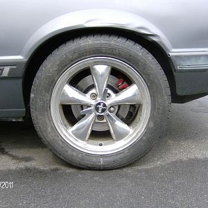 rear wheels on