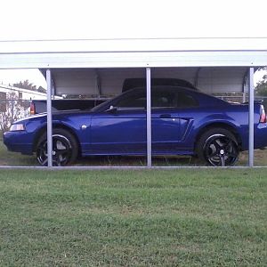 the rims waiting on the tire to come in