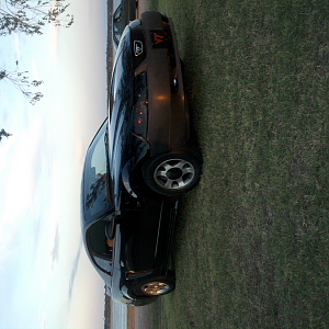 6 months later 5%window tint smoked headlight covers and tail lights blue inside lights black centercaps cleaned up with msd plugs and wires