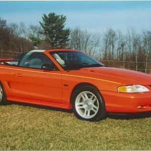 96 mustang GT (original) Tangerine stang