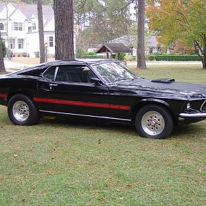 My brother's 69, 428 Cobra Jet, now sporting a 427 Ford motor. He's had the car for 30 years.