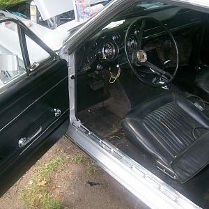 Driver door, seats, dash