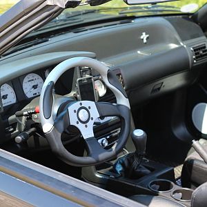Interior with silver face gauges