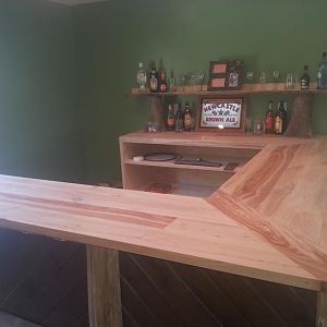 countertop my father and I just built.   Still have to do the epoxy and add a sink.