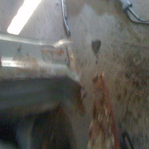 Cab corner remains after rust cutaway.