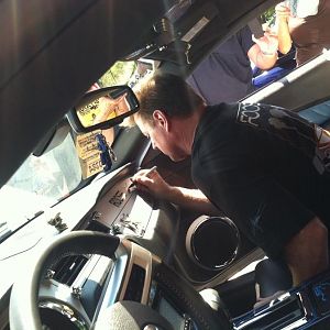 Chip Foose signing my dashboard at the 2013 American Muscle Show!!!!!