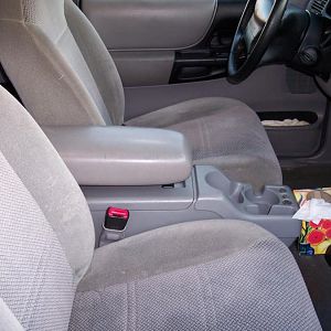 Interior after converting it to bucket seats w/the shorty console.