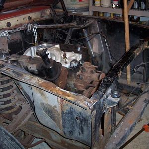 Nose removed from the 69 Coupe.