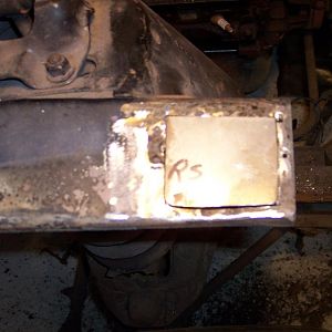 Patch piece fitted to repair the area.