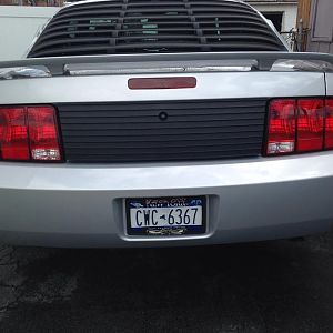 Final removal of all emblems. Car speaks for itself without having all those sticky things on it.