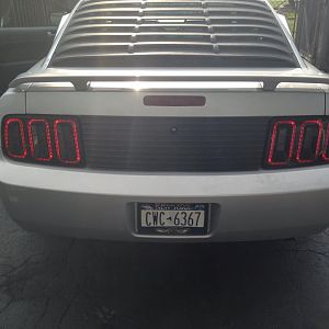 Parking lights on.