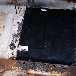 fitted r/s toe board patch.