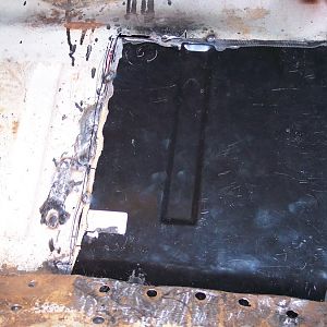 Started welding in r/s toe board.