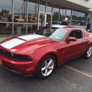 At Dave smith ford waiting to go the the western NY ford shoe.