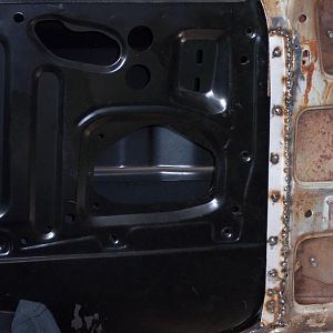 8/16/16 Welded in the patch on the l/s rear part of the l/s inner cowl panel.