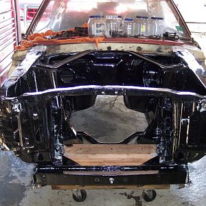 10/12/16 Applied the first coat of Master Series chassis black.