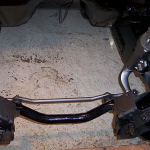 10/16/16 Installed the rebuilt steering box & the manual steering linkage.