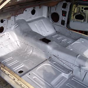 10/30/16 Applied the first coat of Master Series Silver rust proofing paint.