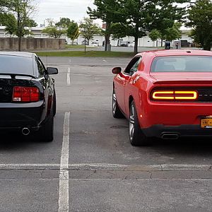 07 Mustang GT and 15 Challenger R/T