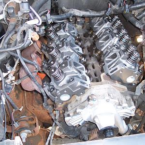 3/16 New heads & water pump installed.