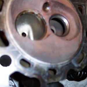 3/16 Crack between the valves.