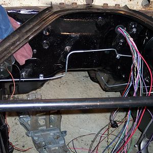 12/10/17 Started fishing the wires out in the engine compartment.