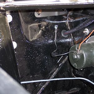 1/10/18 Ran the wires to the solenoid across the top of the firewall through the r/s rear inner fender panel just below the r/s hood hinge.