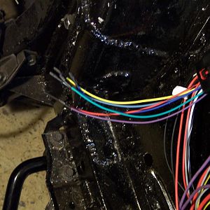 2/4/18 Cut & capped the unused wires from the ignition box.