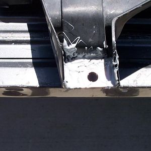 6/16/18 Repaired plastic charcoal canister bracket.