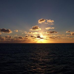 Sunset.