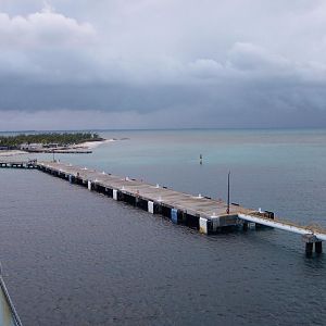 Grand Turk docking.